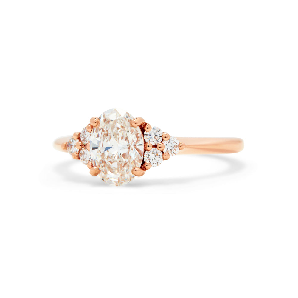 Lisbeth Oval Cut Engagement Ring - Identity Diamonds