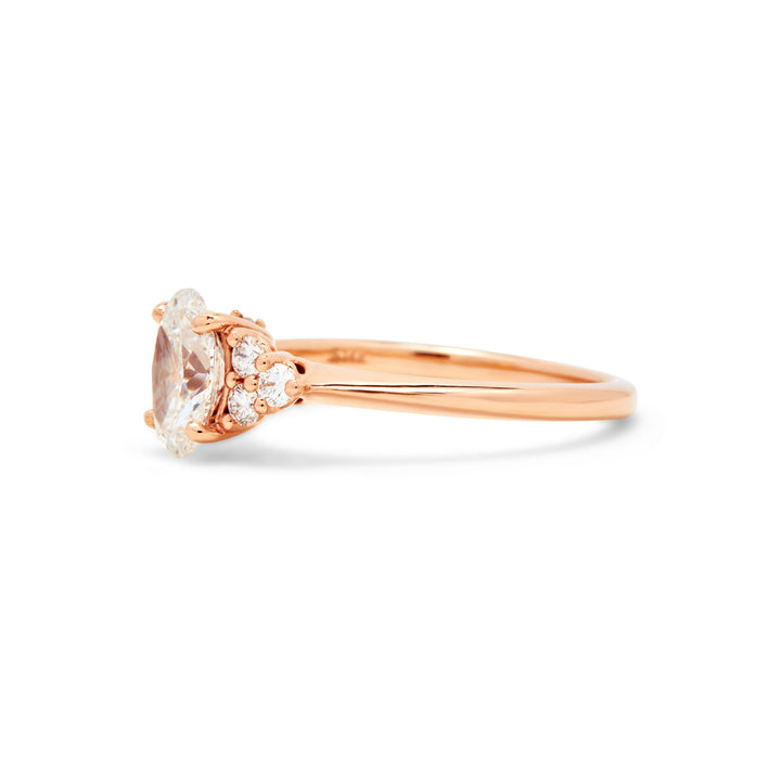 Lisbeth Oval Cut Diamond Engagement Ring - Identity Diamonds