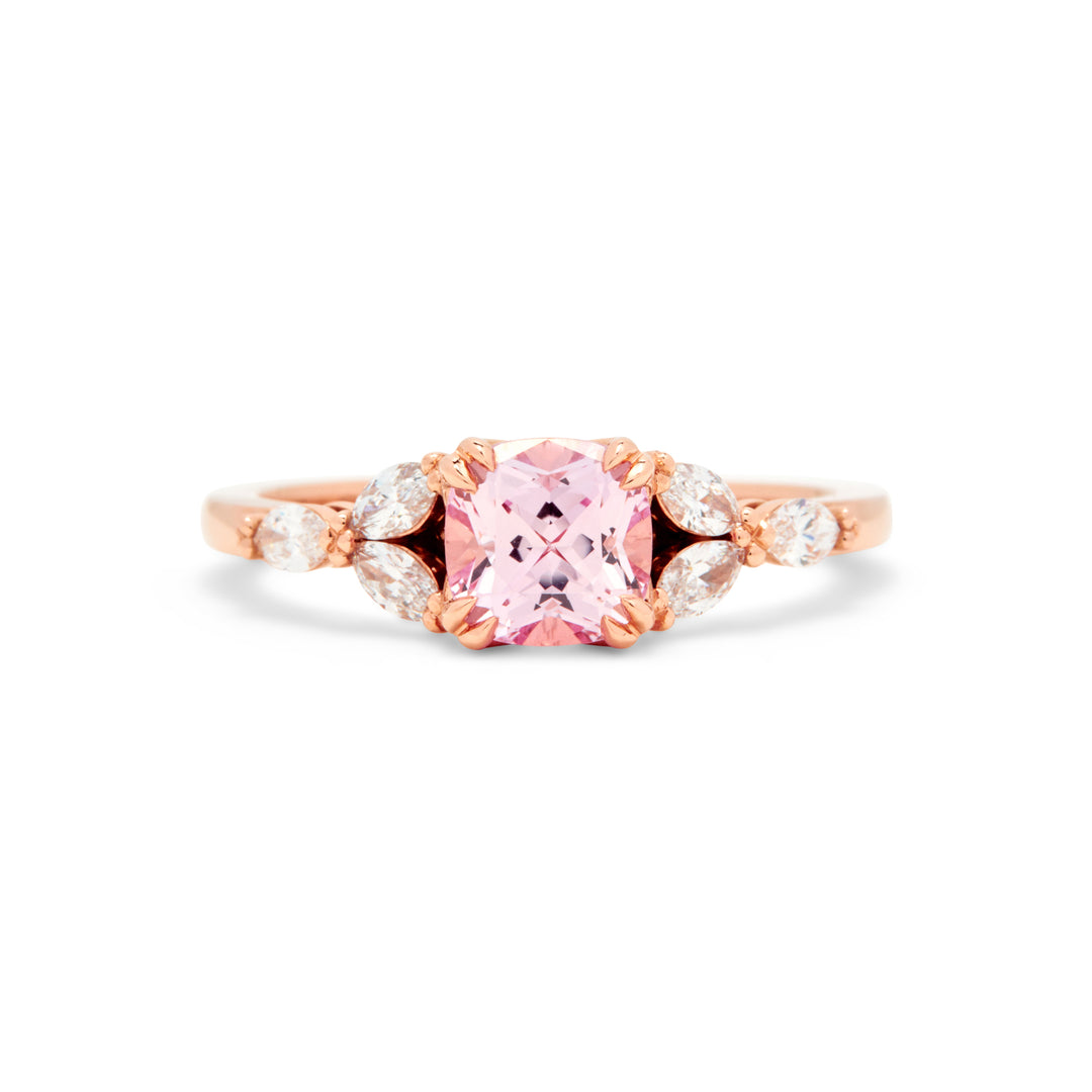 Anastasia Rosé Sapphire Engagement Ring - Identity Diamonds