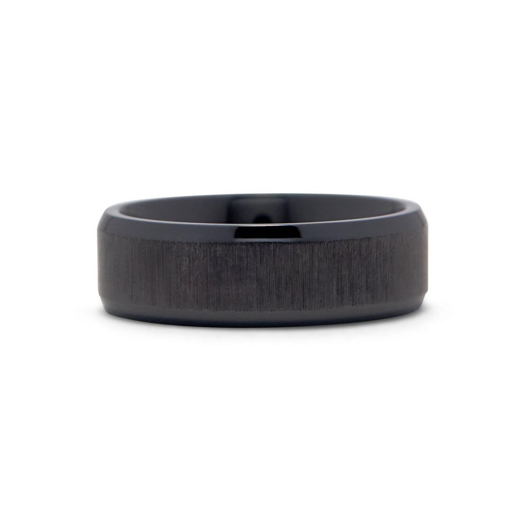 Black Zirconium Band - Identity Diamonds