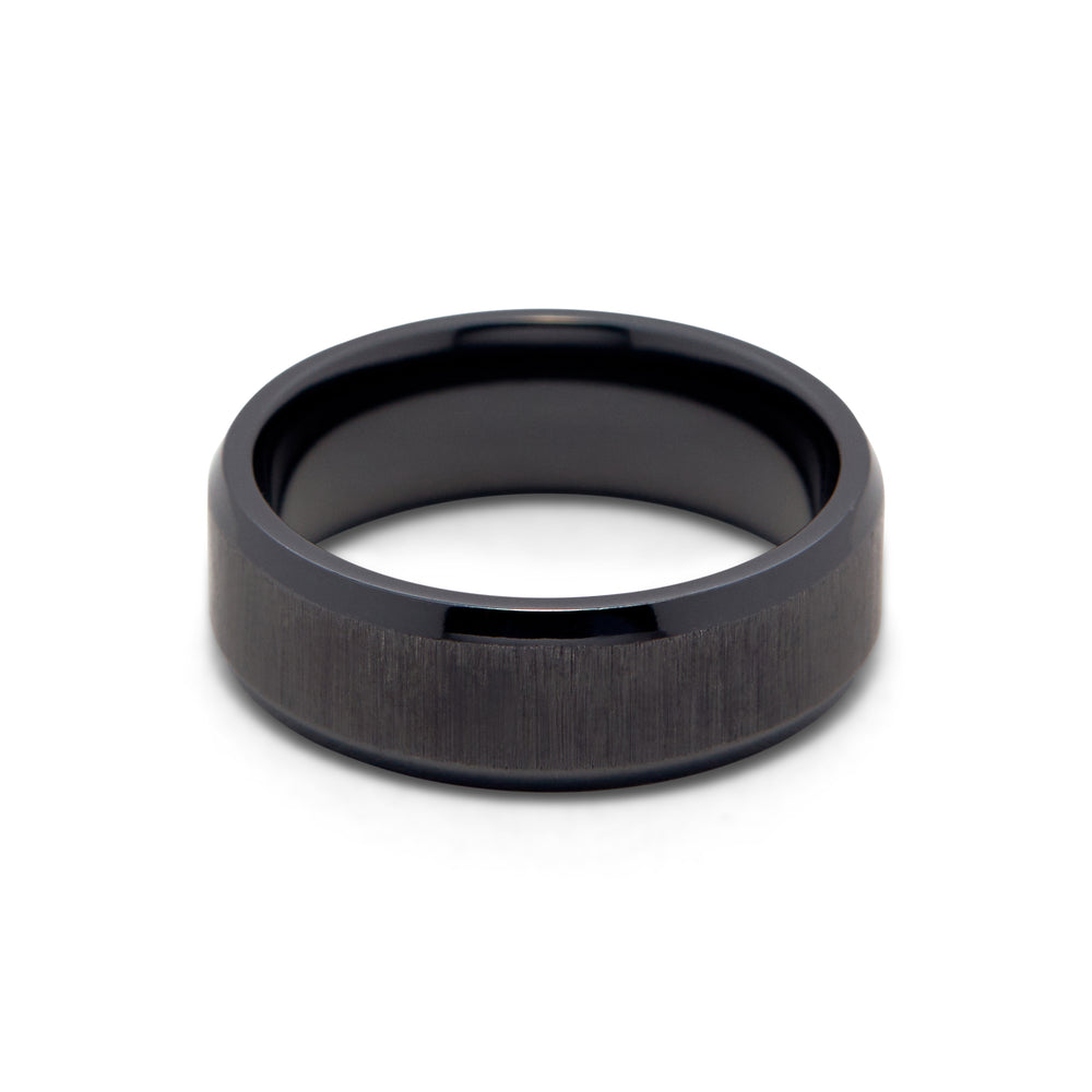 Black Zirconium Band - Identity Diamonds