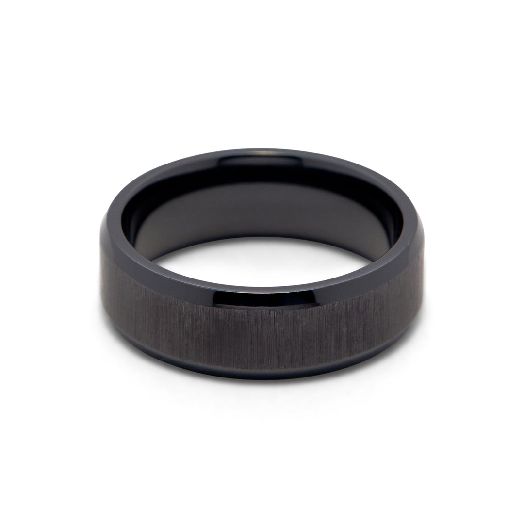 Black Zirconium Band - Identity Diamonds
