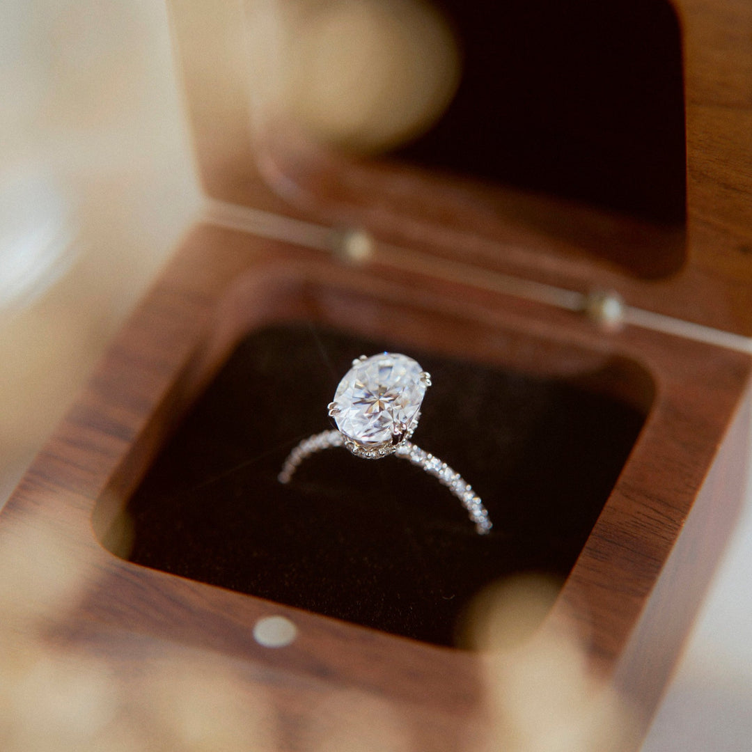 Reese Oval Cut Diamond Engagement Ring - Identity Diamonds
