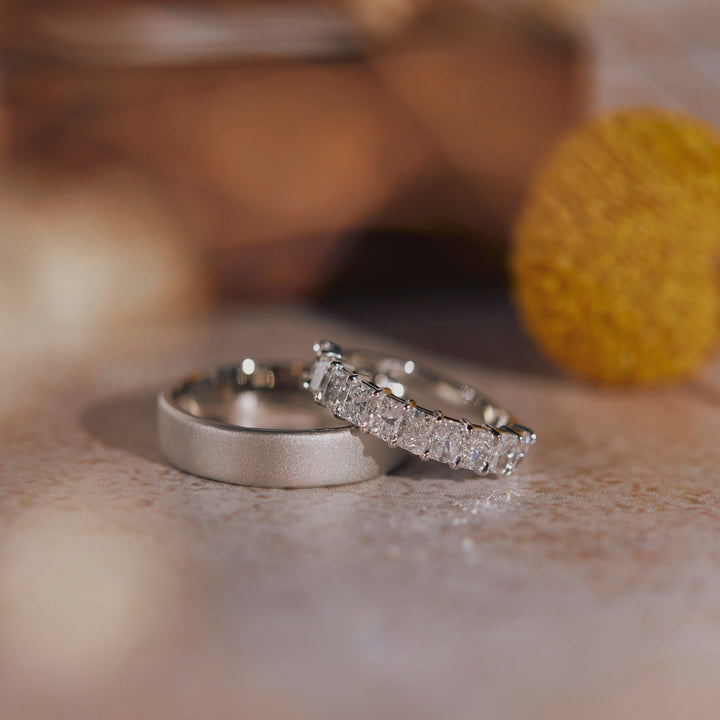 Maya Radiant Cut Diamond Band - Identity Diamonds