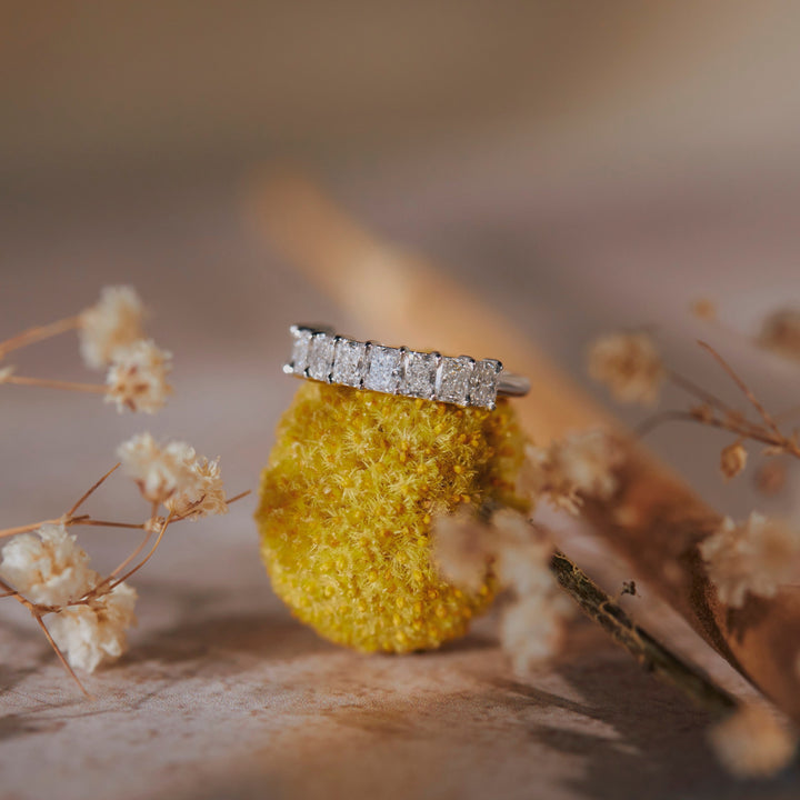 Maya Radiant Cut Diamond Band - Identity Diamonds