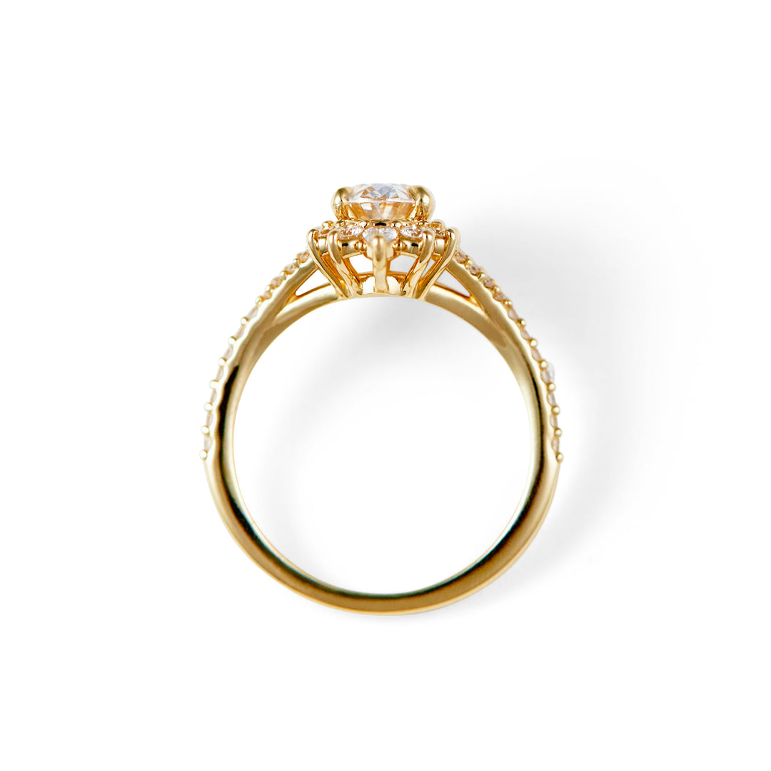 Wyona Oval Cut Diamond Engagement Ring - Identity Diamonds