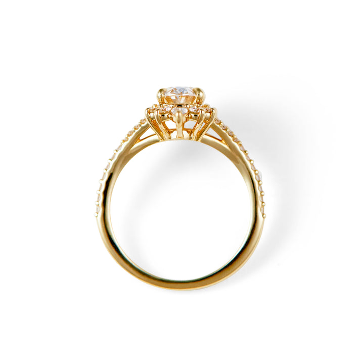 Wyona Oval Cut Diamond Engagement Ring - Identity Diamonds