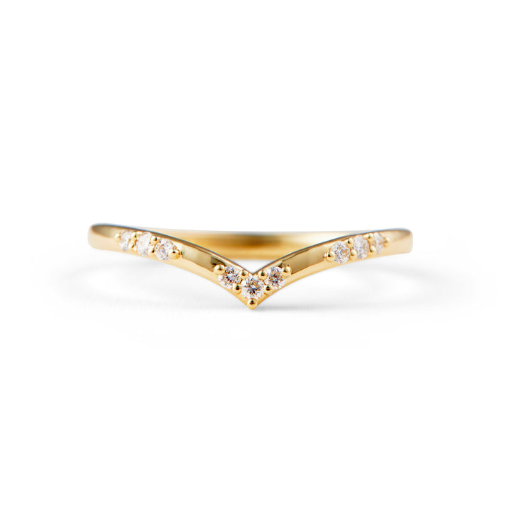 Lucille Contour Diamond Band - Identity Diamonds