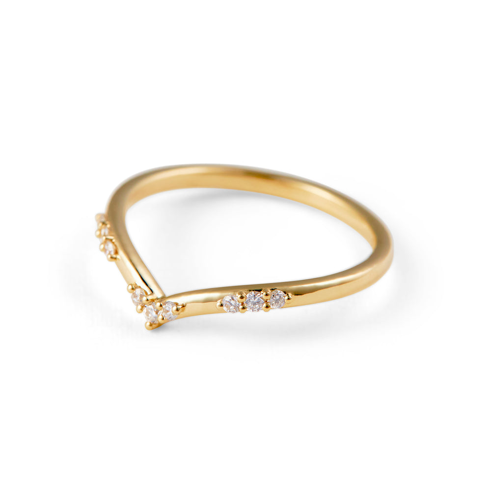 Lucille Contour Diamond Band - Identity Diamonds
