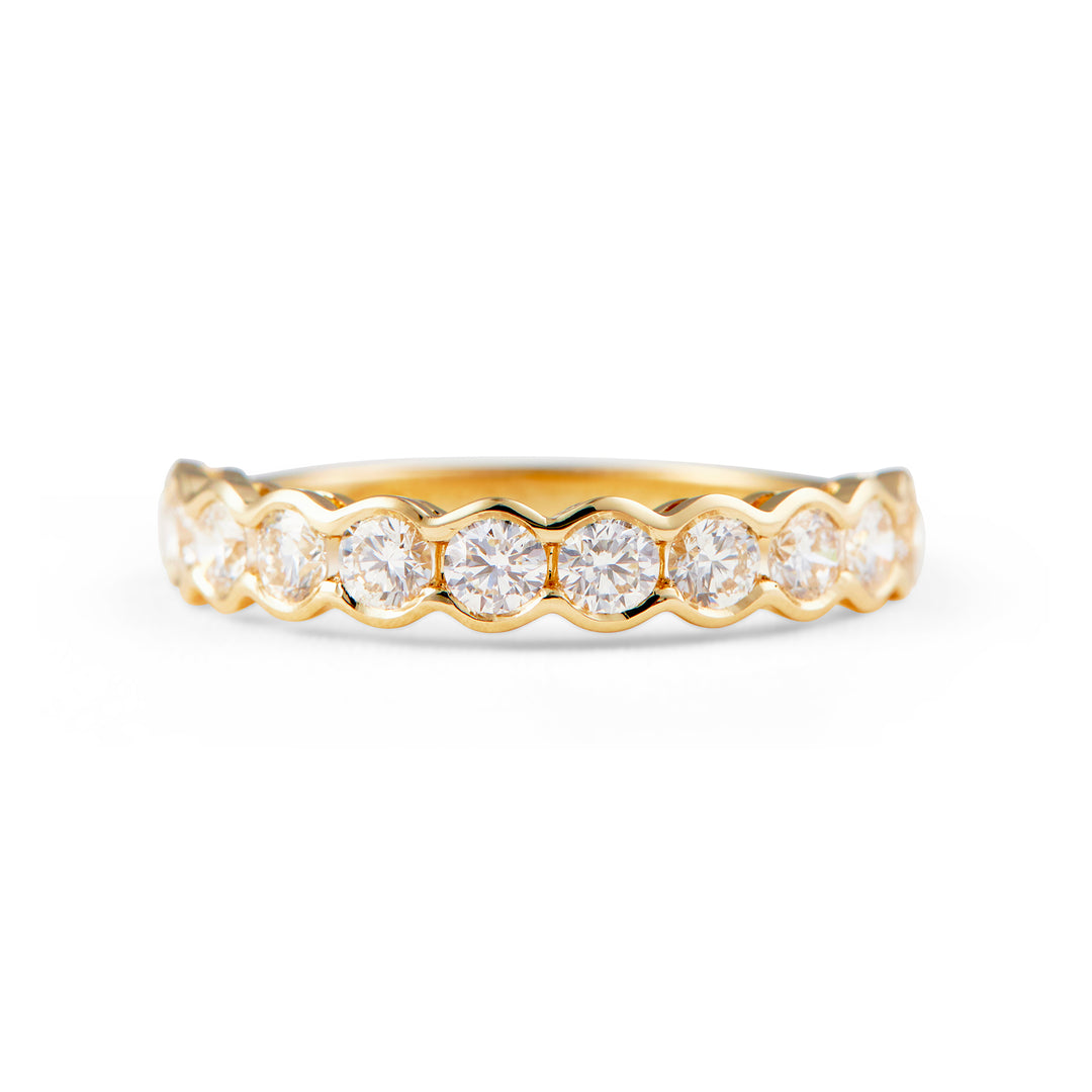 Barcelona Bezel Diamond Band - Identity Diamonds