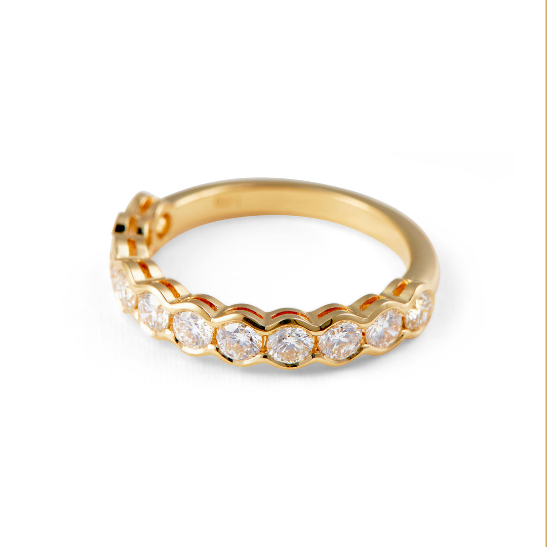 Barcelona Bezel Diamond Band - Identity Diamonds
