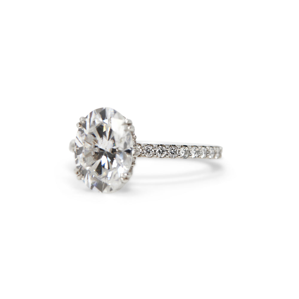 Reese Oval Cut Diamond Engagement Ring - Identity Diamonds