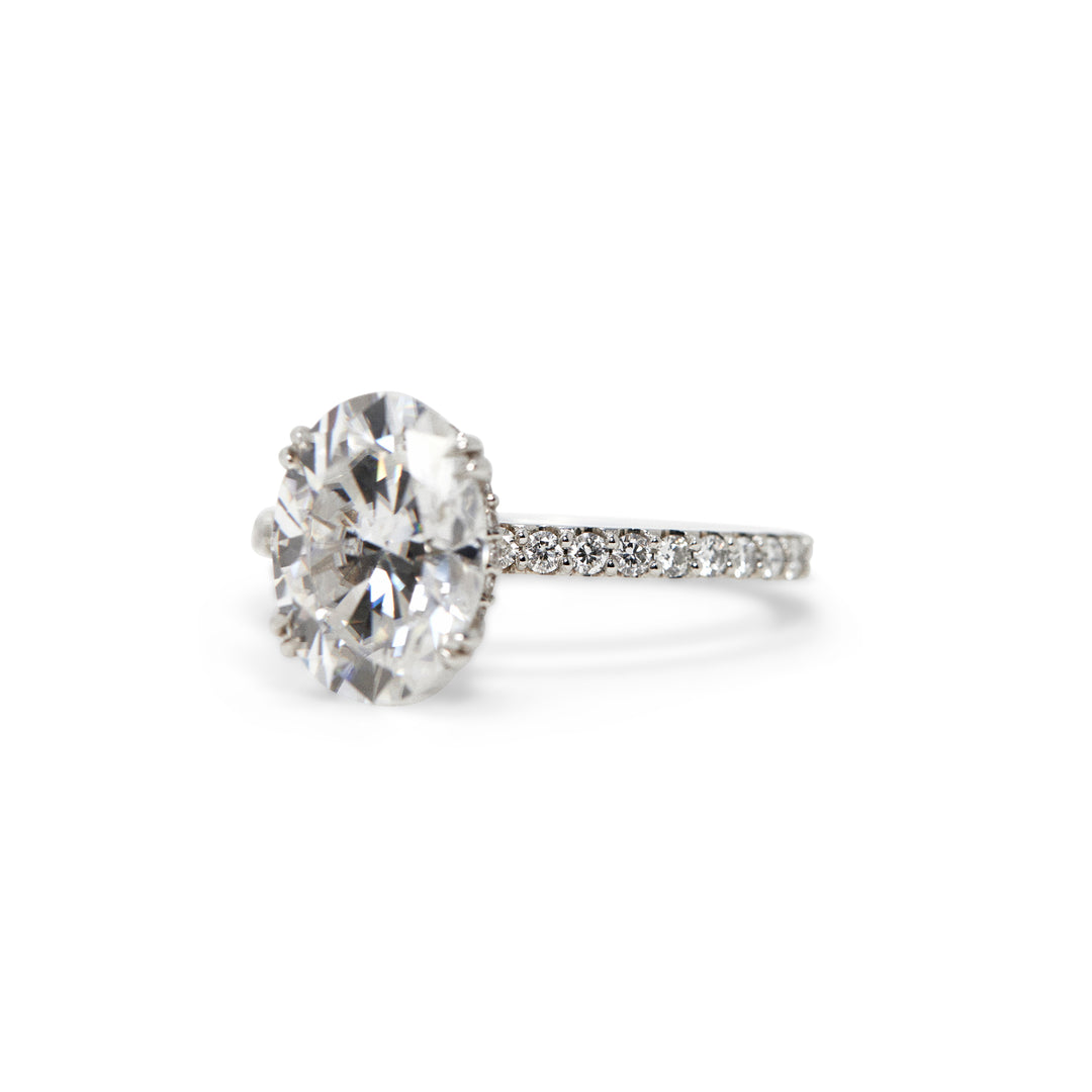 Reese Oval Cut Diamond Engagement Ring - Identity Diamonds