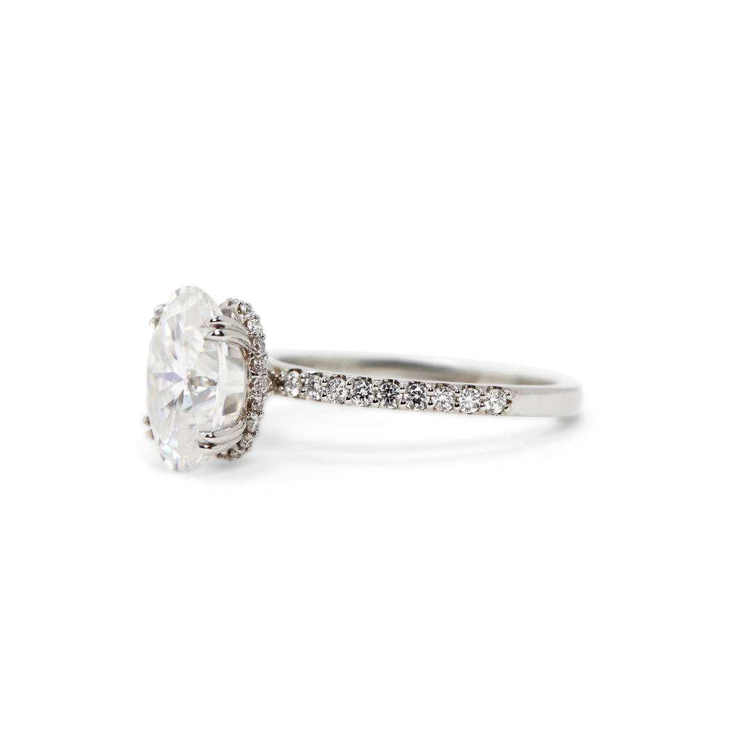 Reese Oval Cut Diamond Engagement Ring - Identity Diamonds