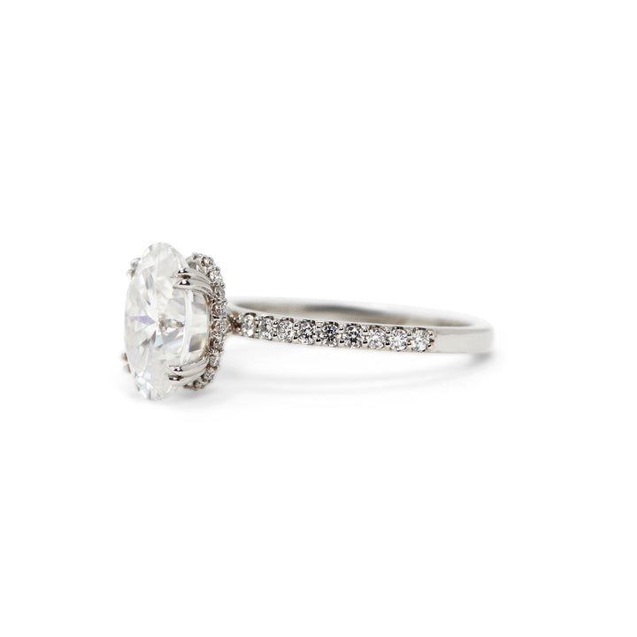 Reese Oval Cut Diamond Engagement Ring - Identity Diamonds