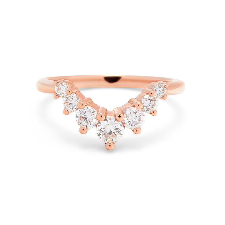 Julia Contoured Diamond Band - Large - Identity Diamonds