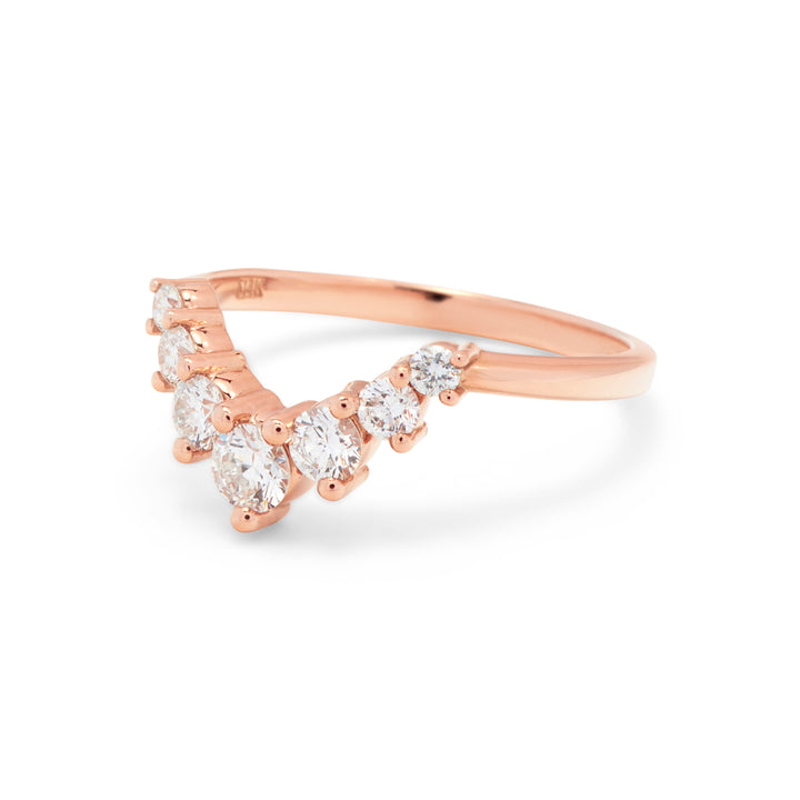 Julia Contoured Diamond Band - Large - Identity Diamonds