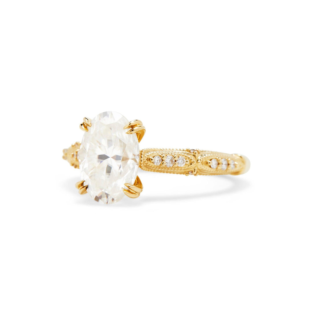 *Pre-Owned* Customized Genevieve Moissanite Engagement Ring - Identity Diamonds