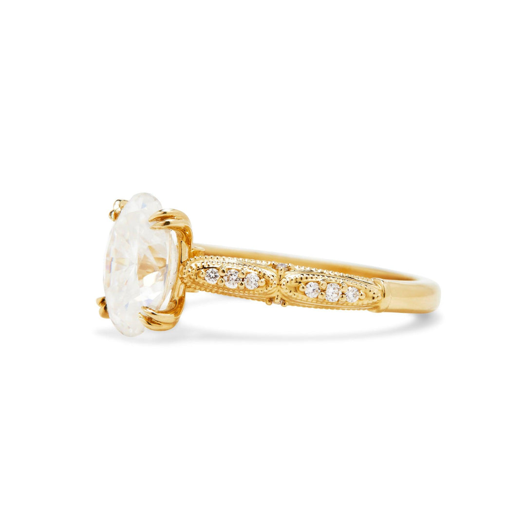 *Pre-Owned* Customized Genevieve Moissanite Engagement Ring - Identity Diamonds