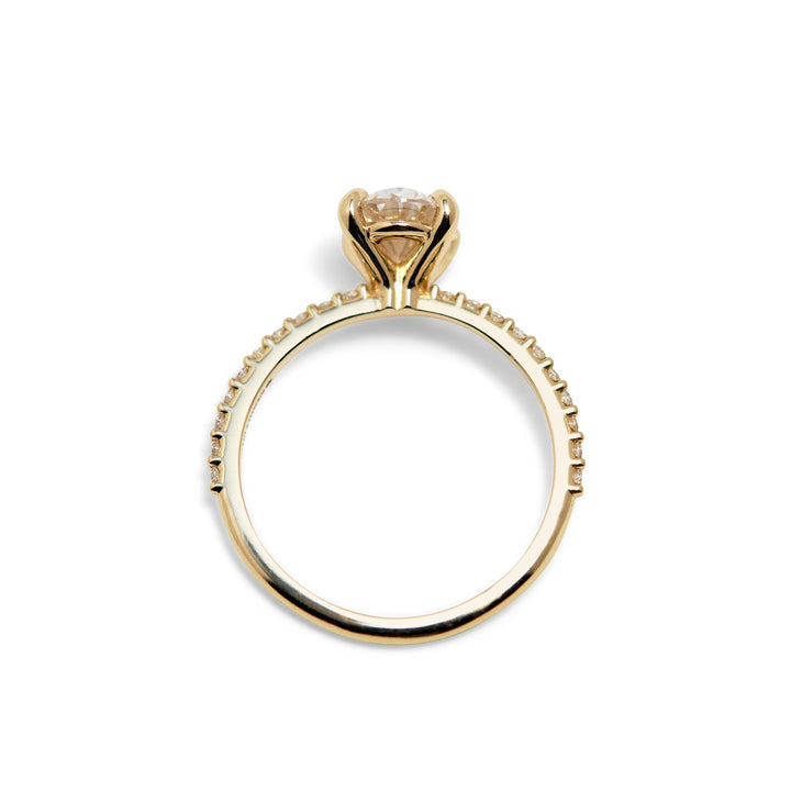 Aurora Oval Cut Diamond Engagement Ring - Identity Diamonds