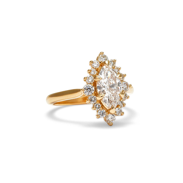 Heidi Marquise Cut Diamond Engagement Ring - Identity Diamonds