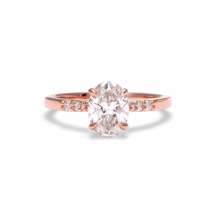 Lucy Oval Diamond Engagement Ring - Identity Diamonds