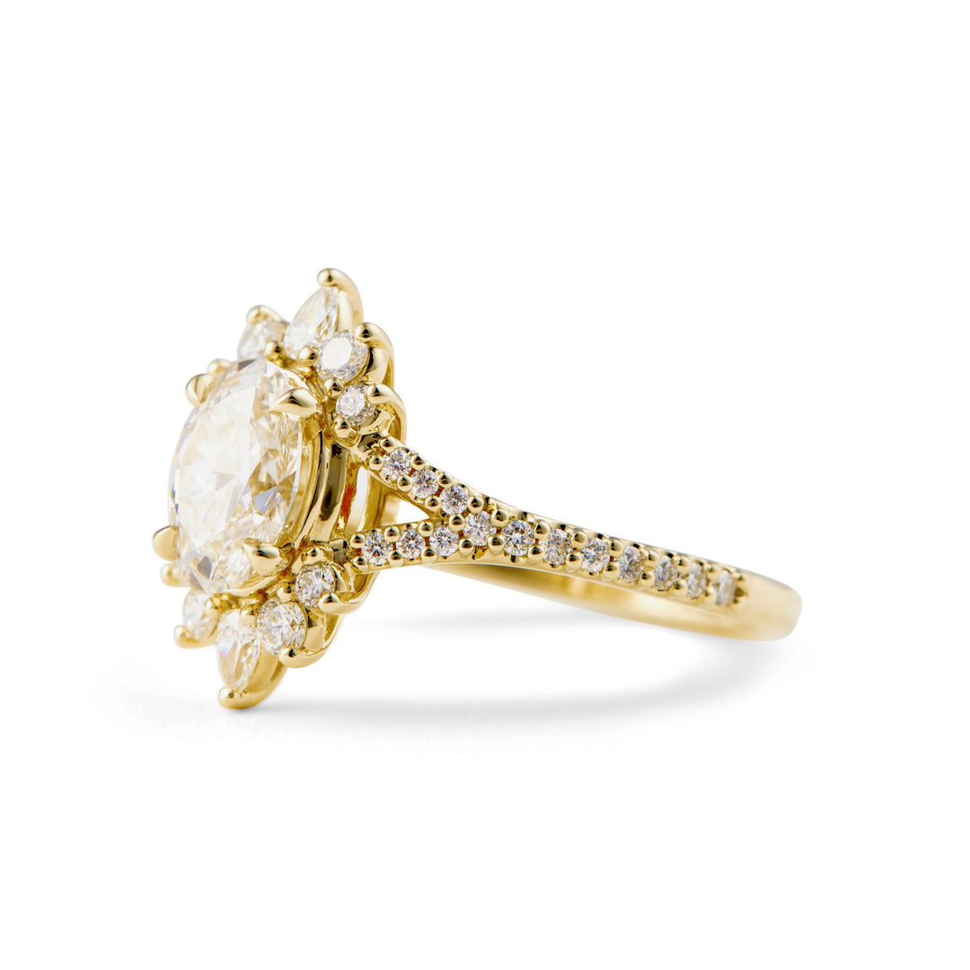 Wyona Oval Cut Diamond Engagement Ring