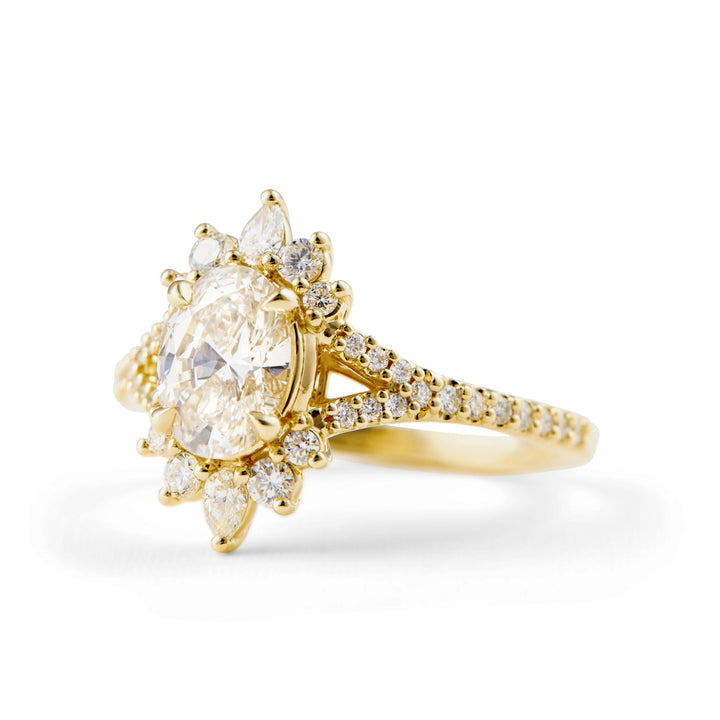 Wyona Oval Cut Diamond Engagement Ring