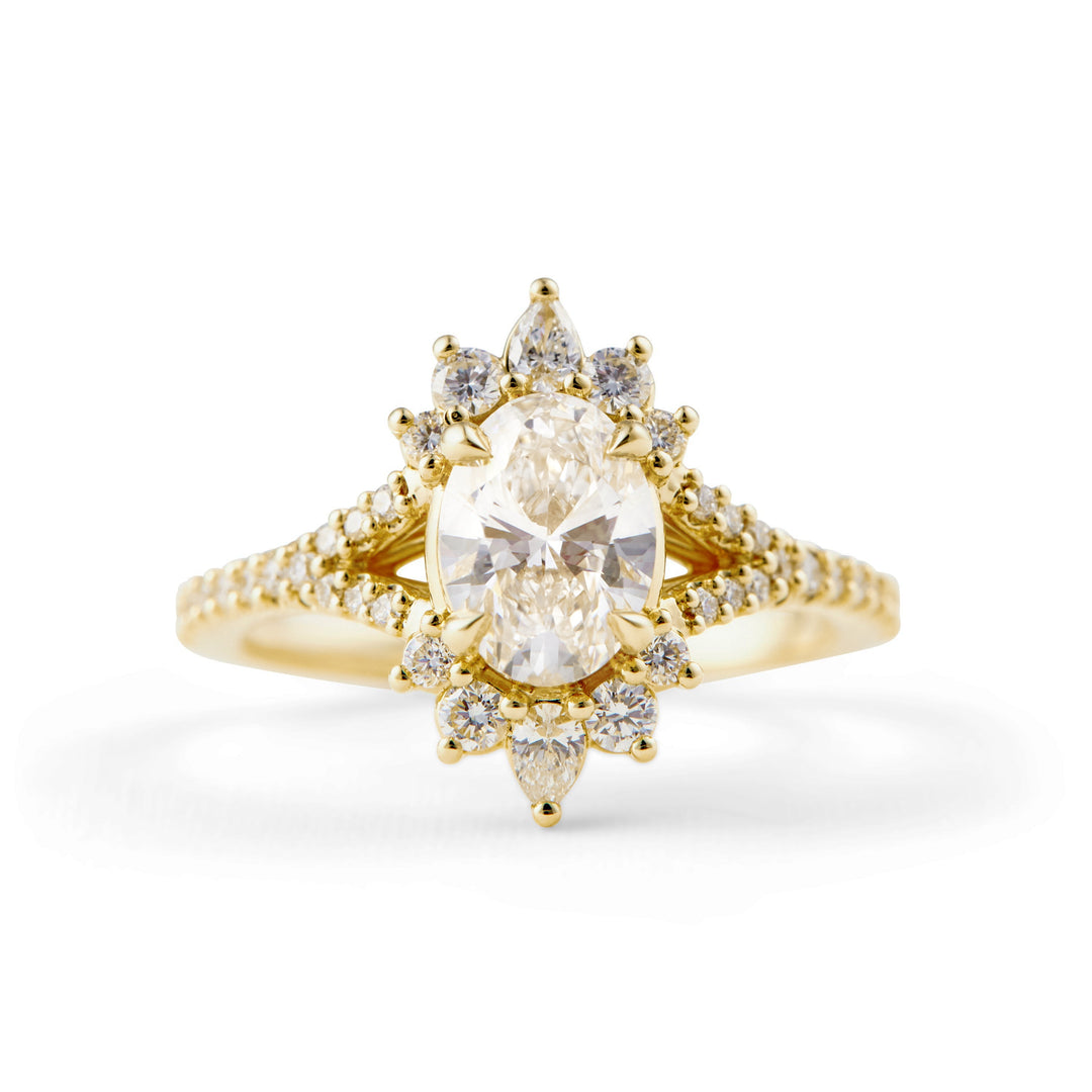 Wyona Oval Cut Diamond Engagement Ring