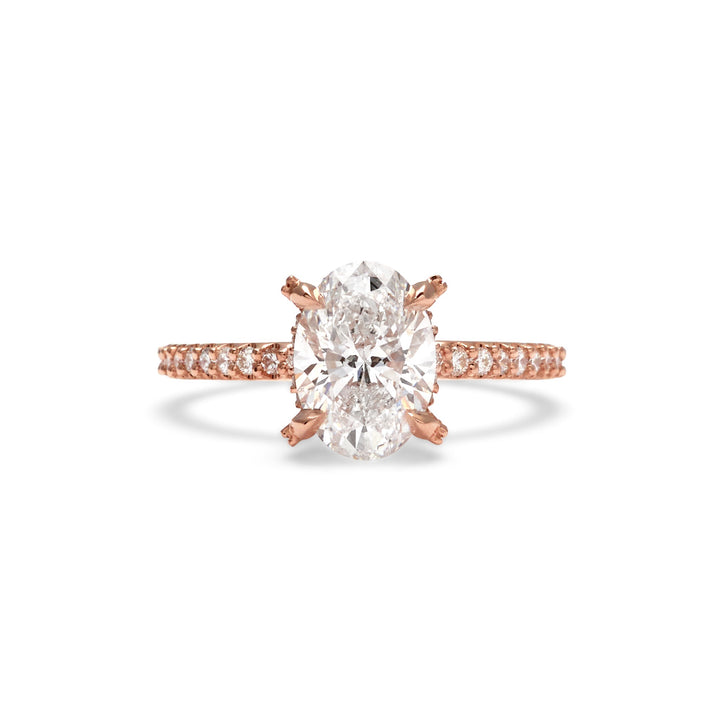 Bague de fiançailles ovale Ariel