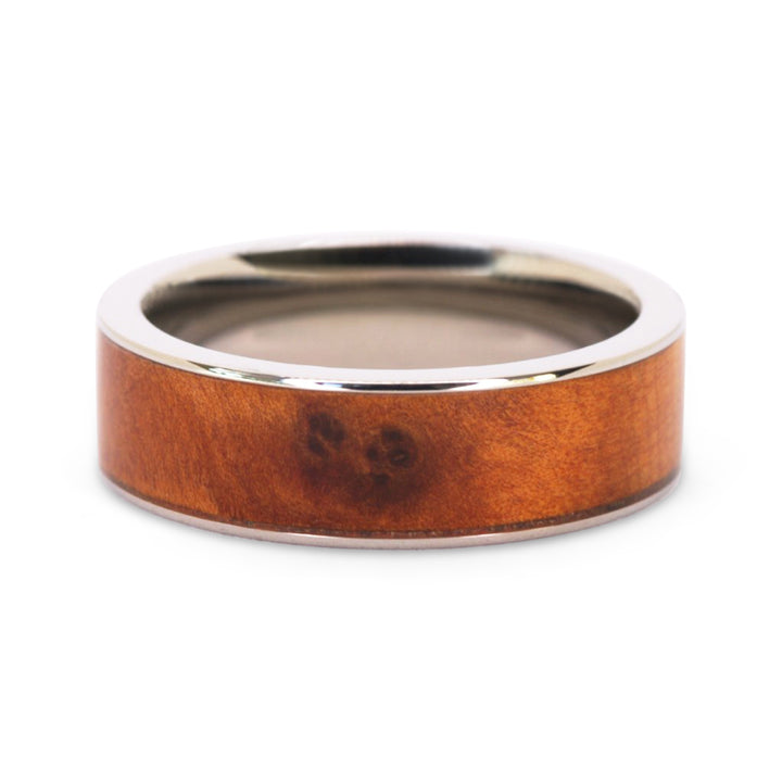 Titanium & Wood Band - Identity Diamonds