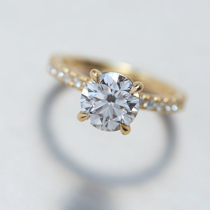 Levi Round Cut Engagement Ring - Identity Diamonds