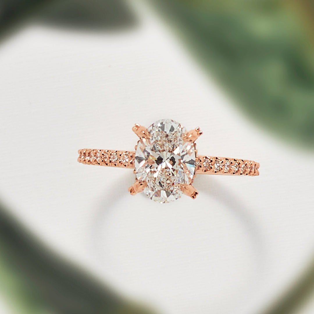 Ariel Oval Cut Engagement Ring - Identity Diamonds