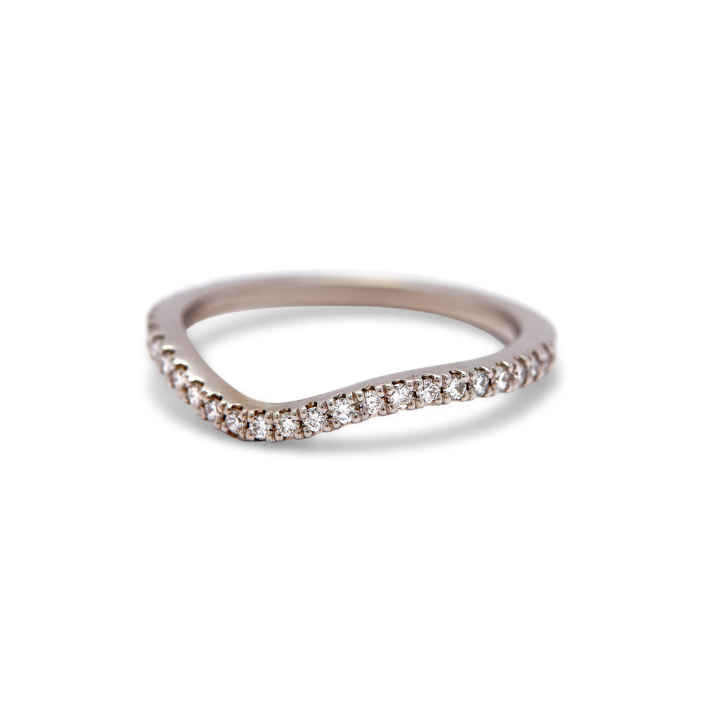 Lisbeth Contoured Diamond Band - Identity Diamonds