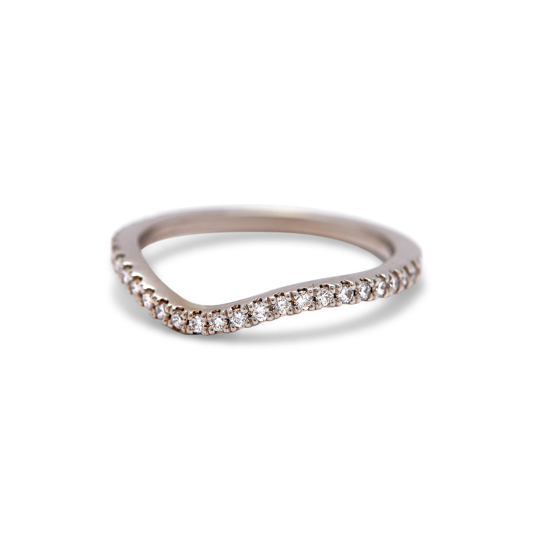 Lisbeth Contoured Diamond Band - Identity Diamonds