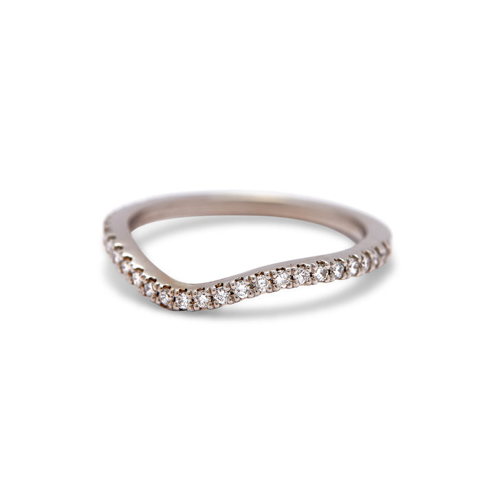 Lisbeth Contoured Diamond Band - Identity Diamonds