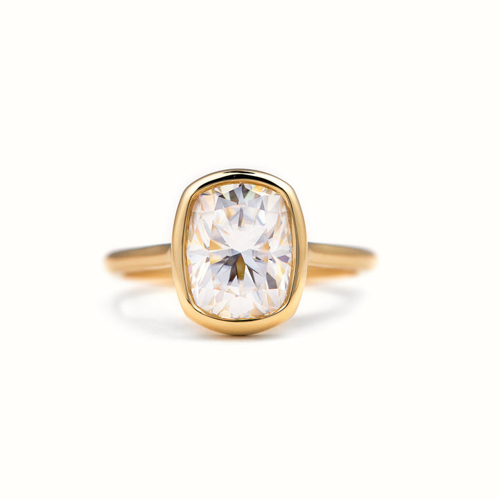 Justine Elongated Cushion Cut Diamond Engagement Ring