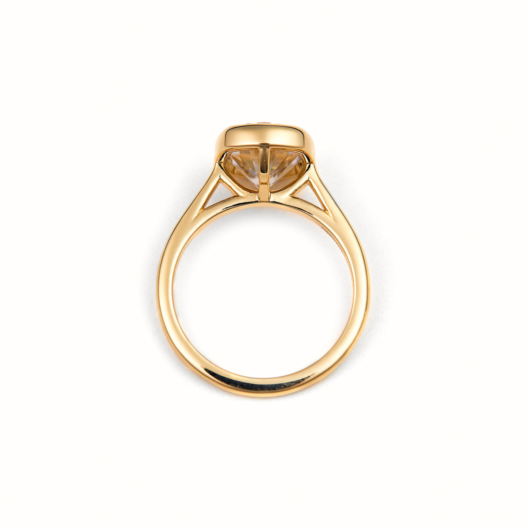 Justine Elongated Cushion Cut Diamond Engagement Ring