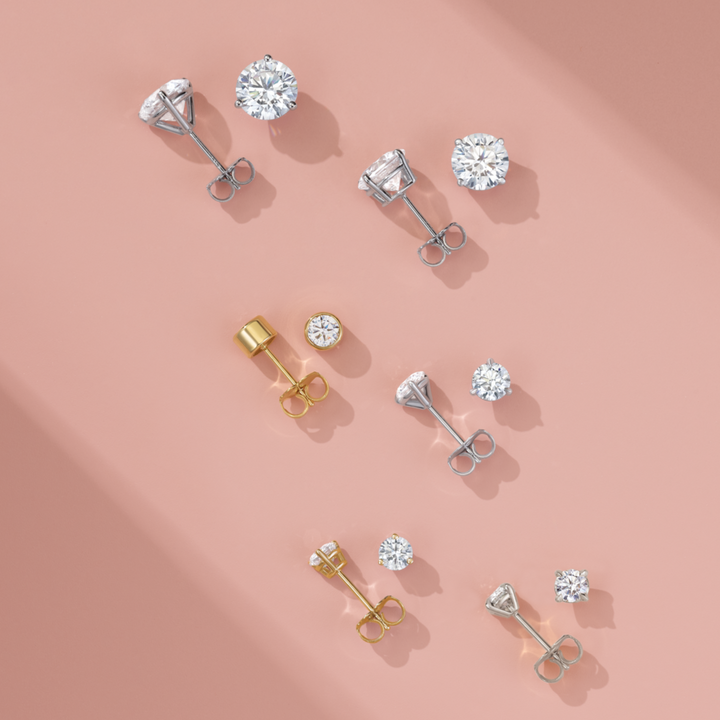 Moissanite Stud Earrings