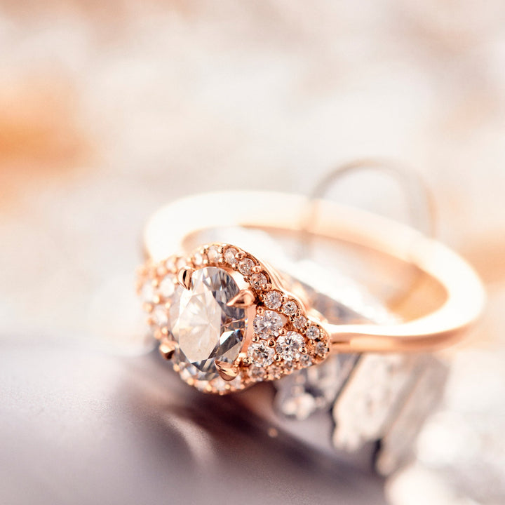 Adora Moissanite Engagement Ring - Identity Diamonds