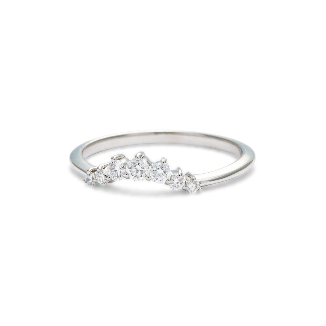 Julia Contoured Diamond Band - Small - Identity Diamonds