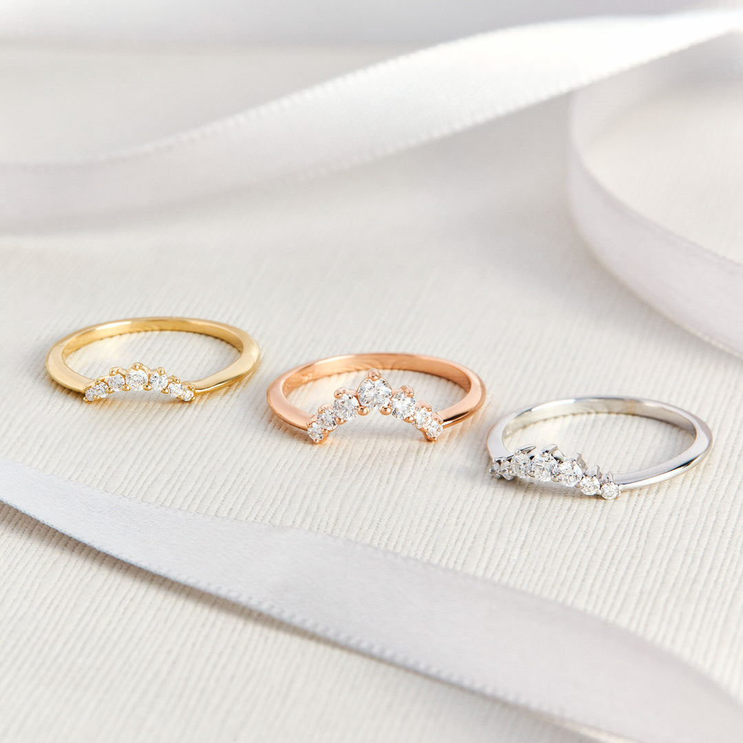 Julia Contoured Diamond Band - Large - Identity Diamonds