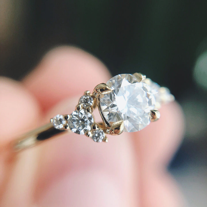 Bree Moissanite Engagement Ring - Identity Diamonds