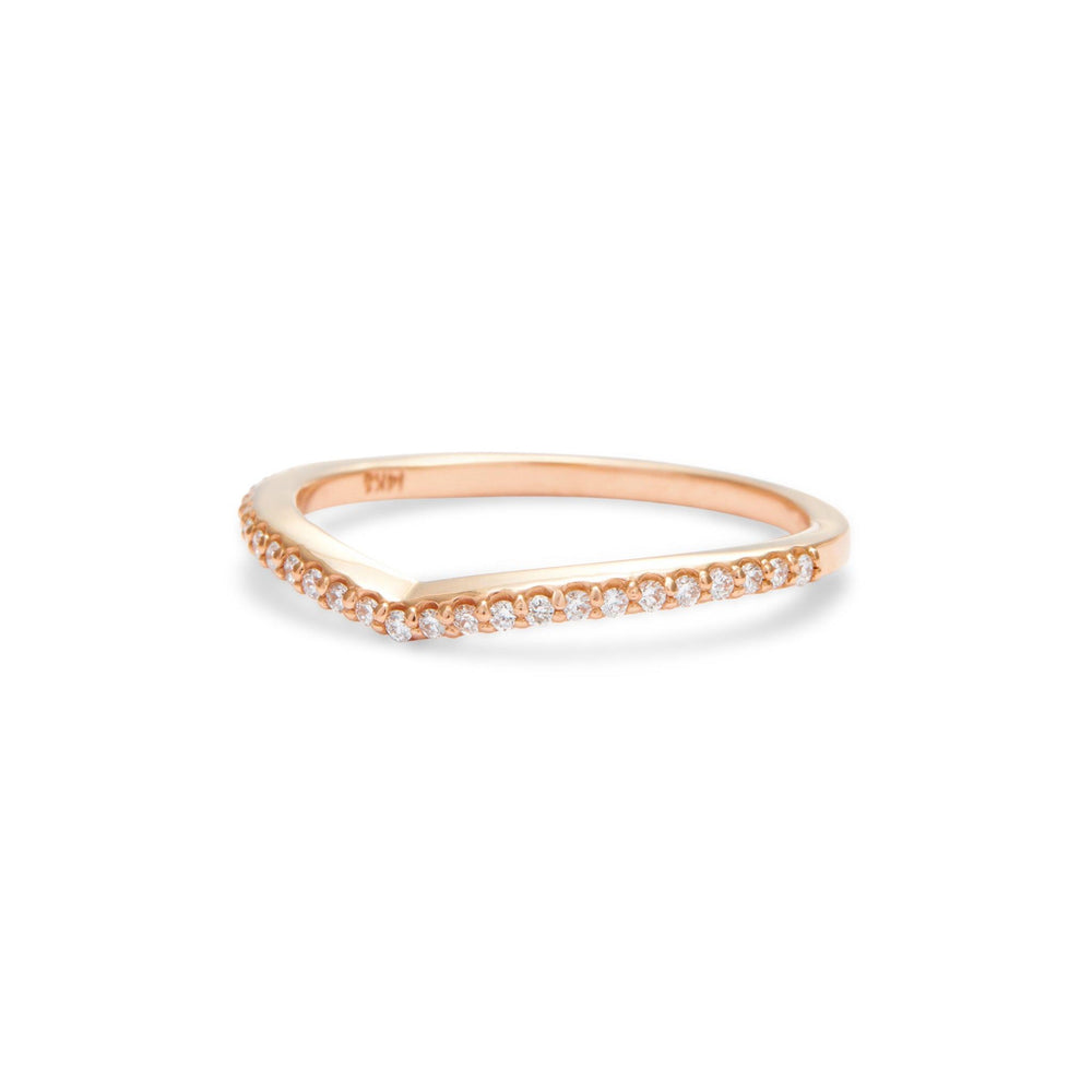 Lily Contoured Diamond Band - Identity Diamonds