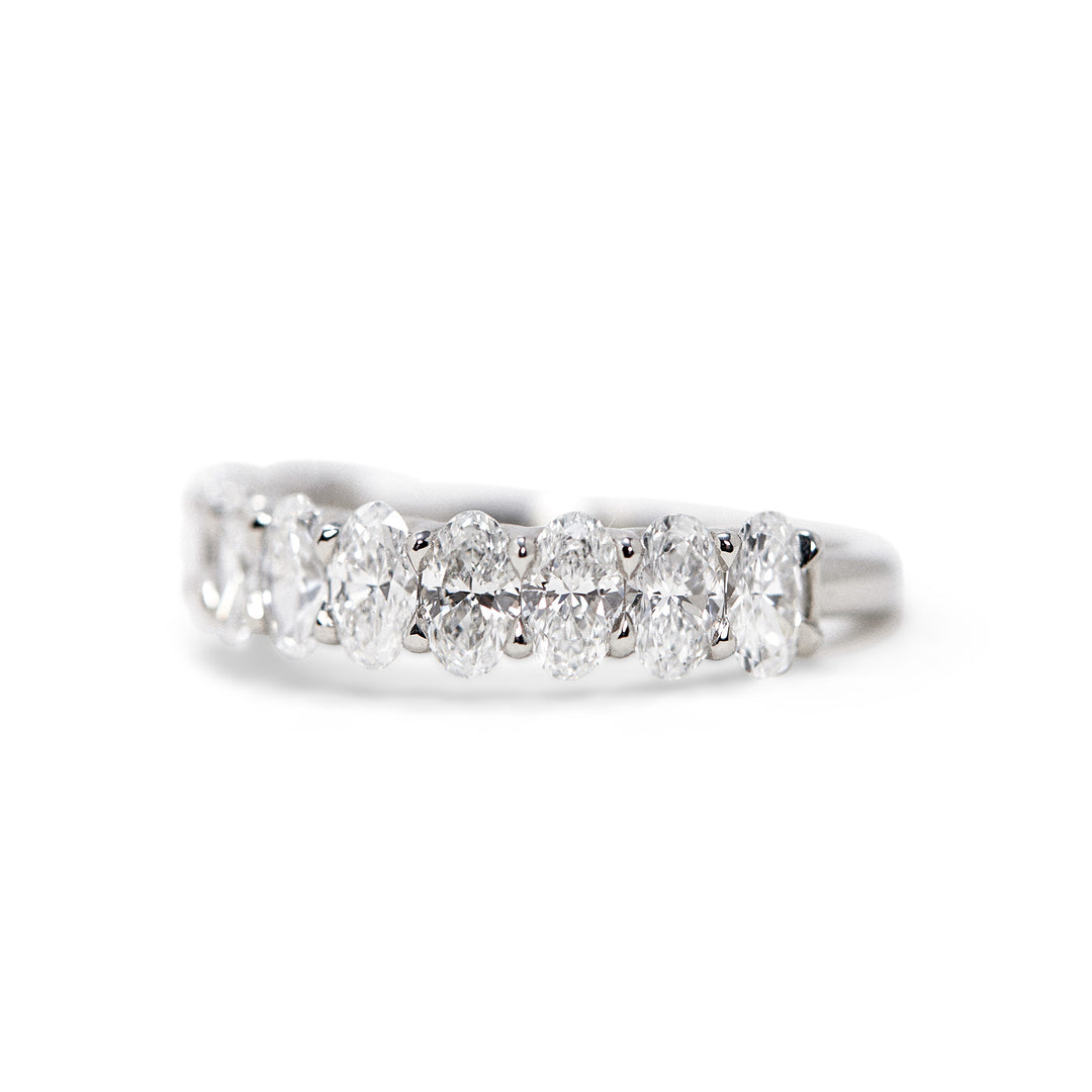 Jolene Oval Cut Diamond Band - Identity Diamonds