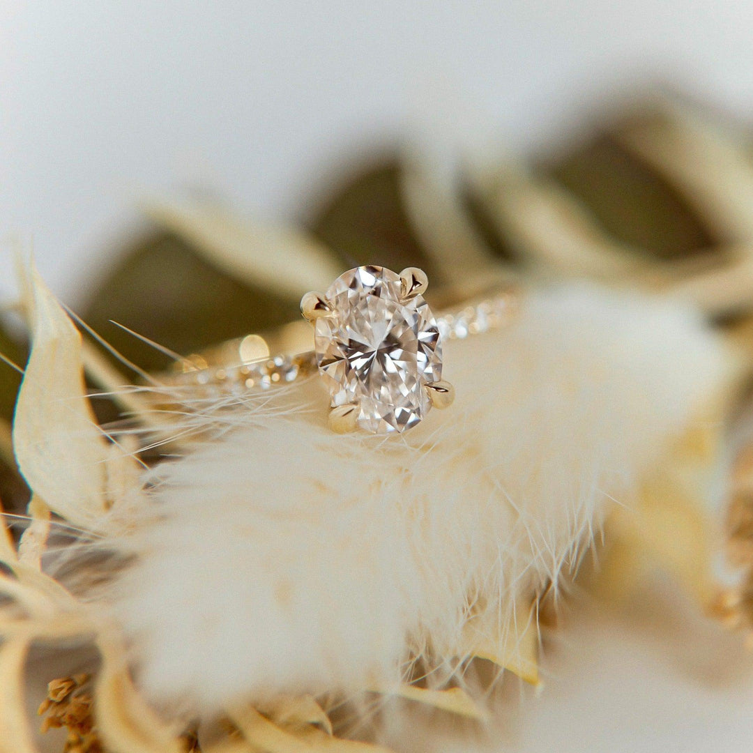 Aurora Oval Cut Diamond Engagement Ring - Identity Diamonds