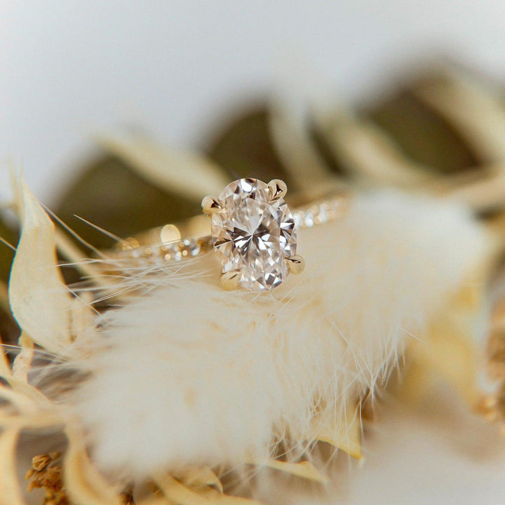 Aurora Oval Cut Diamond Engagement Ring - Identity Diamonds