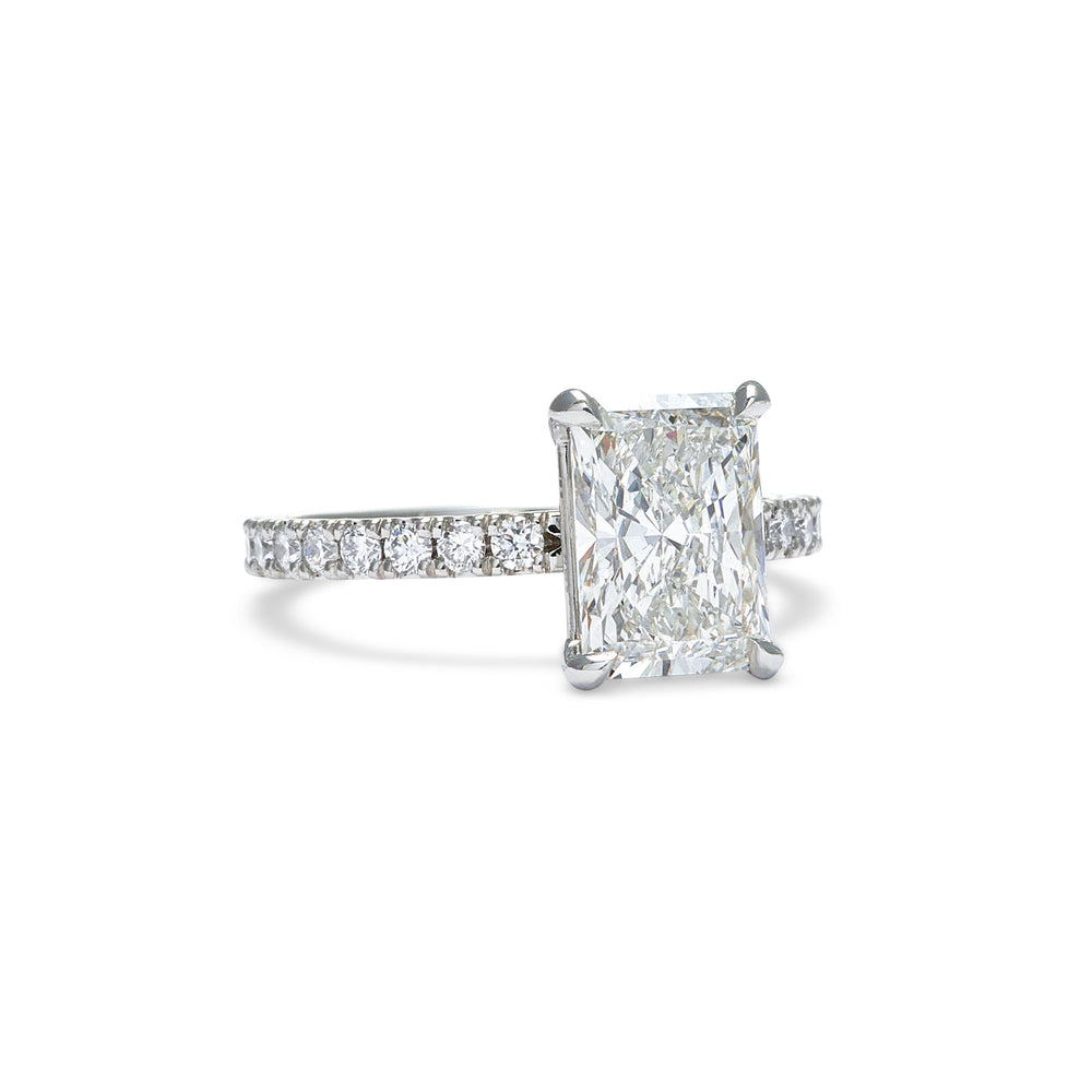 Levi Radiant Cut Diamond Engagement Ring - Identity Diamonds