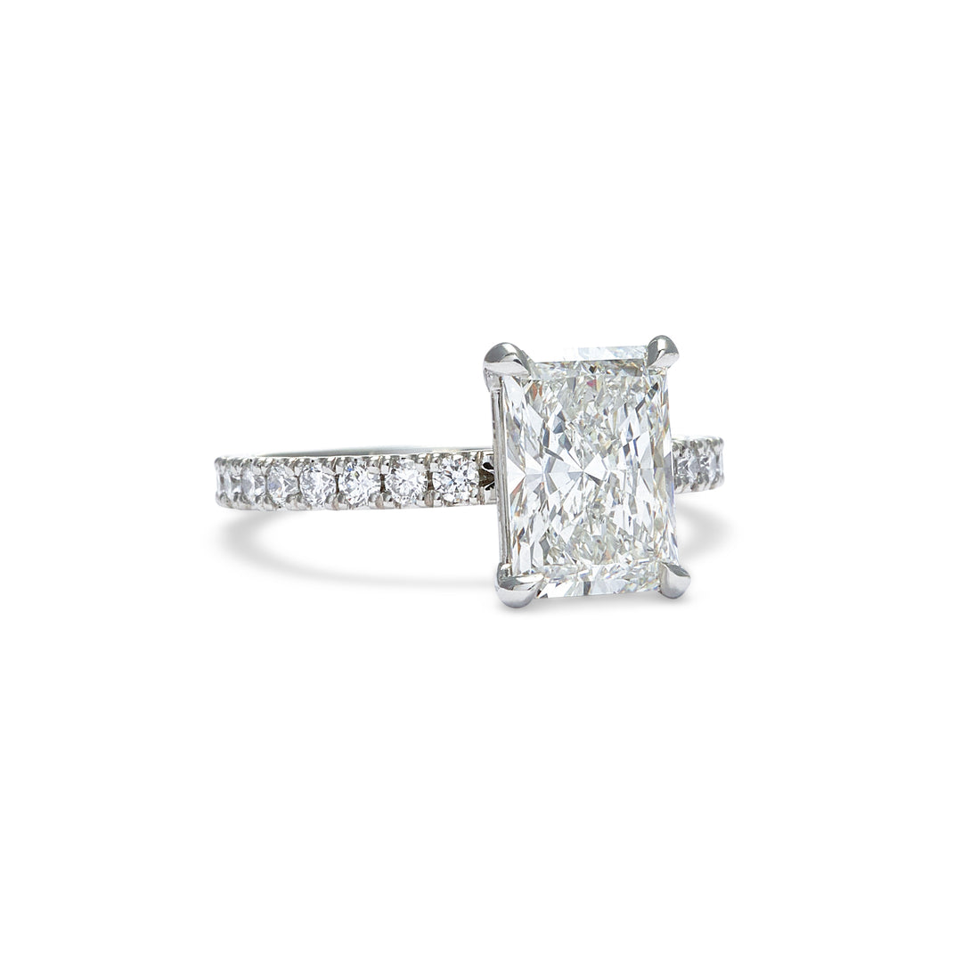 Levi Radiant Cut Diamond Engagement Ring - Identity Diamonds