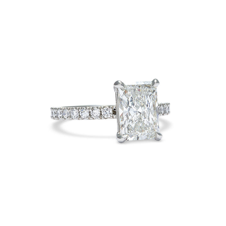 Levi Radiant Cut Diamond Engagement Ring - Identity Diamonds